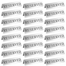Metal Reserved Table Signs Metal Reserved Sign Double Sided Table Stand Tents...