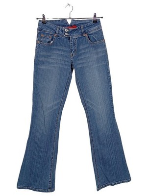 FISHBONE Hüftjeans Damen Jeans Gr. DE 38 blau Casual-Look