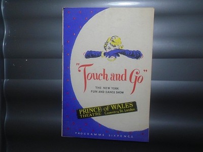 Touch and Go New York Fun and Dance Show 50er Jahre Revue Adelphi Theater Programm