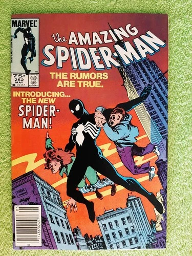 AMAZING SPIDER-MAN #252 VF-NM DutyFree CANADIAN VARIANT 1st black costume RD8827