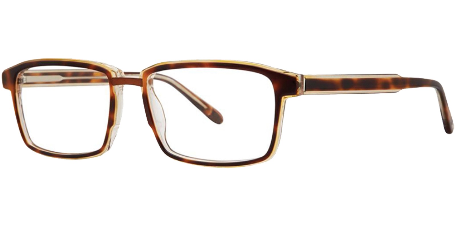 Original Penguin The Burks Men's Tortoise Rectangle Eyeglass Frames - BURKTO57