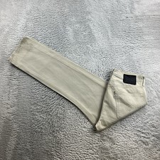 Jeans vintage Levi's 513 uomo cordoncino W32 L30 beige slim fit dritto retrò