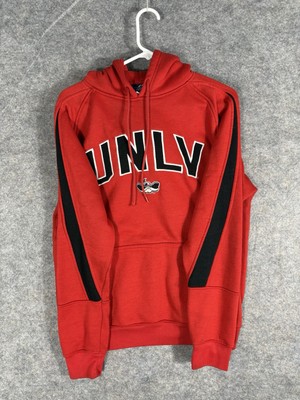 UNLV Running Rebels Hoodie Mens M Red Streetwear Activewear Spellout Athleisure