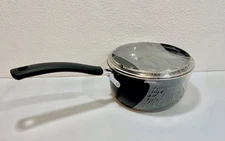 T-fal Titanium Ultimate Hard Anodized 2-Quart Sauce Pan Pot with Lid - READ