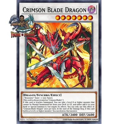 Yugioh! 1x Crimson Blade Dragon BLZD-EN037 Ultra Rare 1st Ed NM