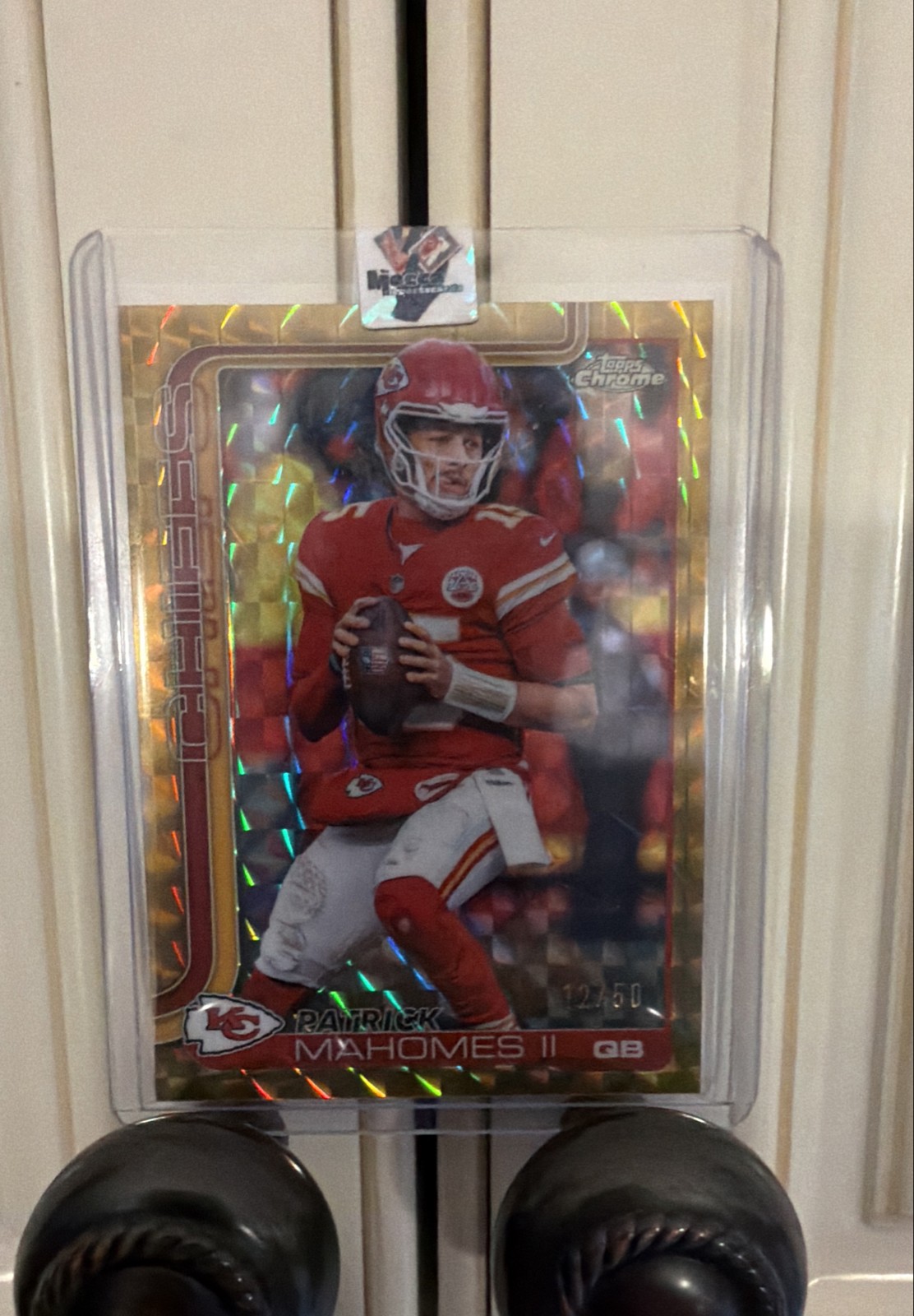 2025 Topps Chrome Patrick Mahomes Gold Geometric /50