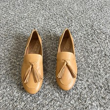 Sarto Franco Sarto Jiana Tasseled Loafers Shoes 6 M Camel Brown Leather New