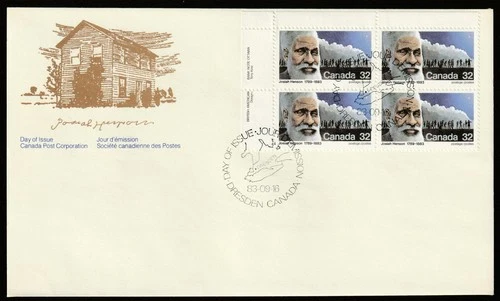 Canada #997, Canadian Pioneers, Josiah Henson, UL PB, First Day Cover, FDC 1983