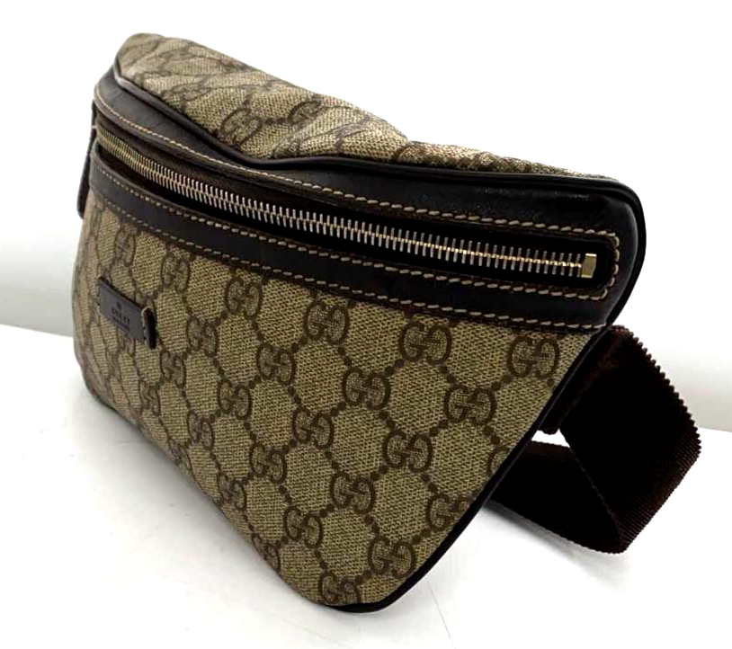 GUCCI GG Beige Waist Pouch Bum Bag Shoulder Belt Pack Women 233269