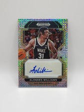 2022 Panini Prizm Draft Picks ‐ Alondes Williams #DP-AWI Mojo Prizm /25 (RC,AU)