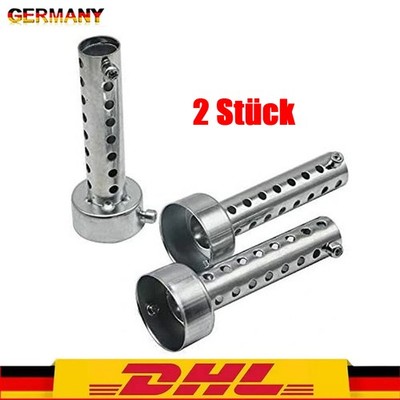 2x Motorrad Auspufftopf Schalldämpfer DB Killer Exhaust Muffler 48mm Universal