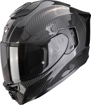 Scorpion EXO-1500 Carbon Air Solid Integralhelm Schwarz glänzend ECE 22.06 XL