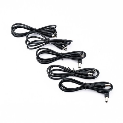 Musiclily Pro 5 Pieces Guitar Effect Pedal Power Supply Connect Cables Plugs Set