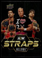 2024 Upper Deck Allure AEW Anthony Bowens / Billy Gunn / Max Caster #S-19 Straps