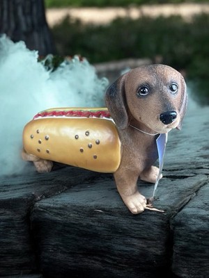 Cute Halloween Dachshund in Hot Dog Halloween Costume 12 Inch NWT Humane Society