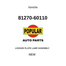 Genuine 1991-1997 Toyota Land Cruiser License Plate Lamp Assembly 81270-60110