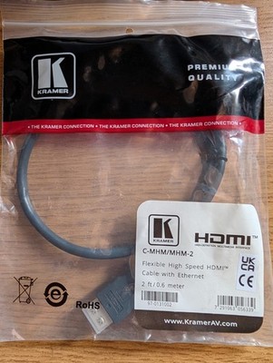 4K Premium High Speed Flexibel HDMI Kabel mit Ethernet, 600mm - C-mhm / Mhm-2