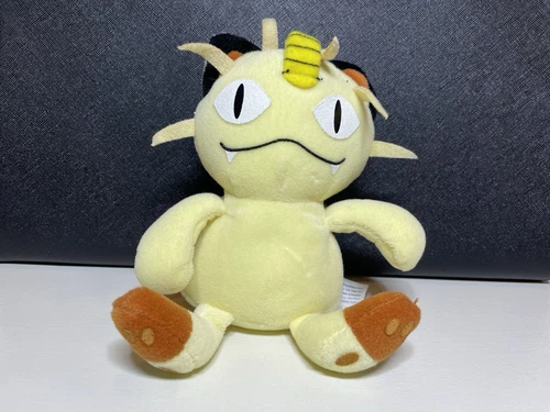 Vintage 1998 Hasbro Nintendo Pokémon Meowth Plush Beanie Toy No Tag