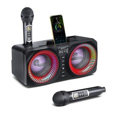 Karaoke Machine with 2PCS Microphone,Wireless Bluetooth Speaker For Party