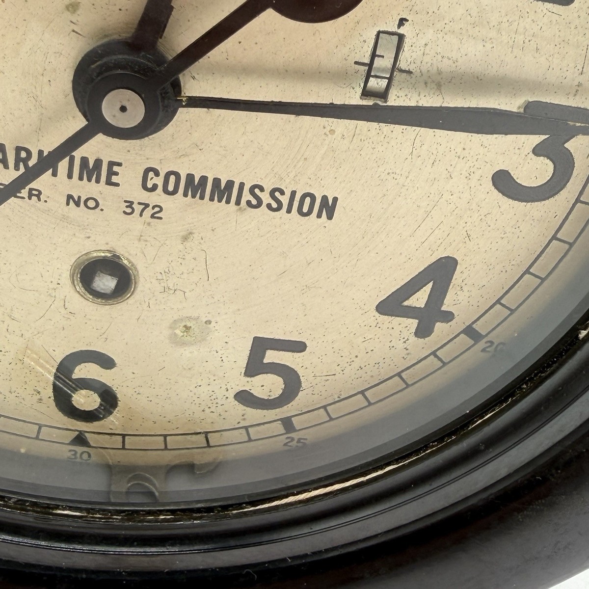 WWII Chelsea Clock U.S. Maritime Commission Ship Key Wind Works