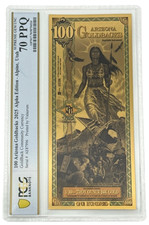2025 Arizona 100 Goldback Pcgs 70 *alpha Series* (libertas, Liberty)