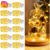 Mini Lichterkette 2M 20 Led Batteriebetrieben Mit Timer Wasserdicht Warmweiß