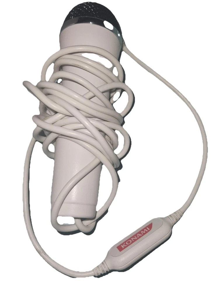 Konami Micrófono USB con Cable Karaoke Revolution Rock Band Wii PS2 PS3 Xbox 360 Foto 2 de 4