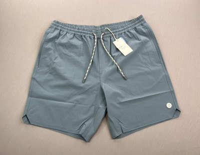 #ad FREE FLY Mens MEDIUM ANDROS SHORTS PACIFIC BLU STRETCH TRUNK FISHING SWIM BEACH $32.95