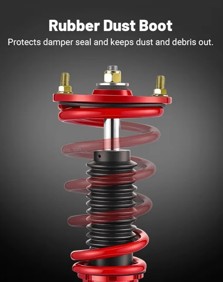 Kit de muelles ajustables puntales amortiguadores para Mitsubishi Eclipse (2G) 95-99 Foto 3 de 4