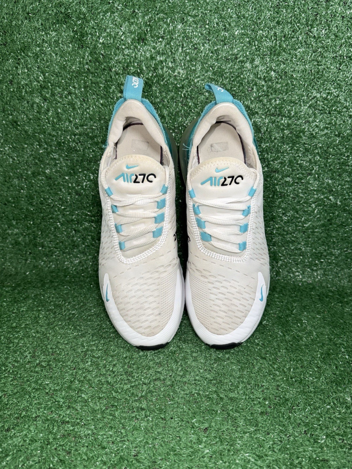 Nike Air Max 270 Blue White Running Shoes Sneakers Kids Size 7Y Womens Size 8.5 thumbnail 6