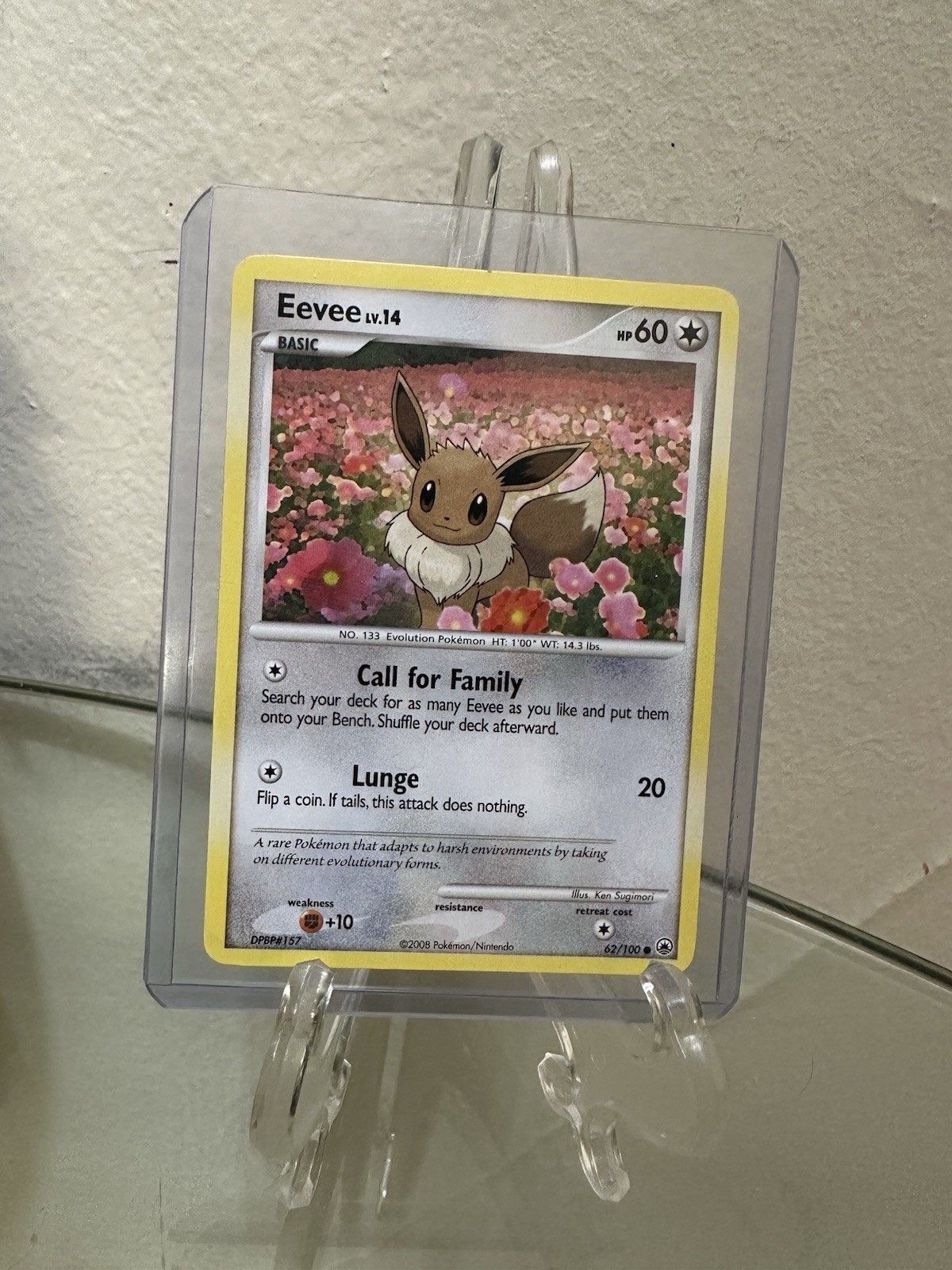 Pokémon TCG Eevee Majestic Dawn 2008 Card #62/100 Common LP