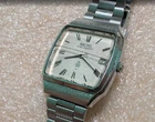 Vintage Seiko King Quartz 5856-5000 Silver Day Date 35mm Quartz Men's Watch