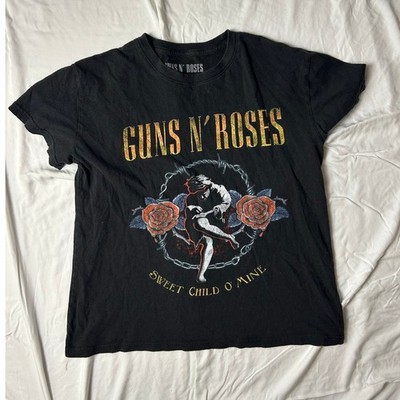 New 80's rock band tee Gun and roses sweet child of mine size l 