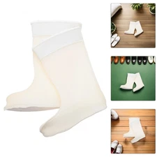 1 Pair Insulated Boot Liner: Waterproof Socks For Rain Boots - Winter Walking