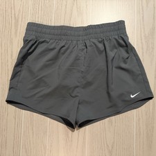 Nike One Shorts Girls XL Gray Dri-FIT Training Running Athletic Lined NEW