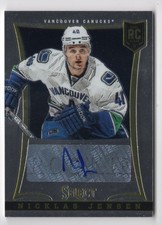 2013-14 Panini Select Nicklas Jensen Rookie Auto /199 Vancouver Canucks #268