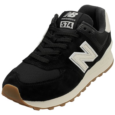 New Balance Unisex 574 Casual Sneaker Schwarz Weiß - 36 EU
