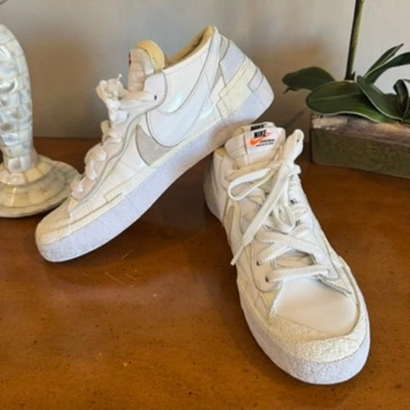 Nike sacai x Blazer Low White Patent for Sale | Authenticity