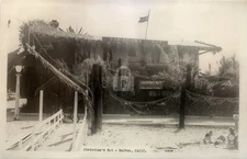 Christian’s Hut Balboa CA Tiki Bar Beach Scene 1940s 3 RPPC Photo Postcard COPY