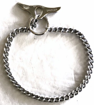 Herm Sprenger Chrome-Plated Steel Choke Dog Training Collar Toggle 16 /40cm