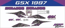 SEADOO GSX 1997 Graphics / Decal / Sticker Kit DARK CUSTOM PURPLE