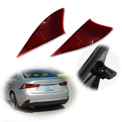 #ad #ad Rear Bumper Reflector Light Lamp LHRH Housings Fits Lexus IS250 IS350 2014 2020 $16.99