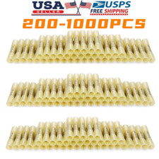 1000/200x Yellow 12-10 Gauge Heat Shrink Butt Wire Crimp Connector Terminals New