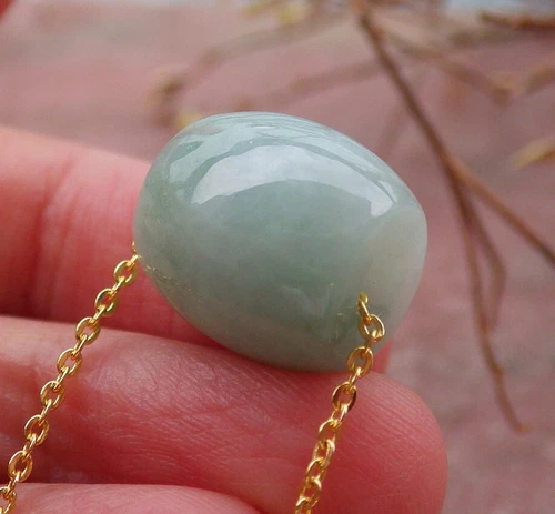 Certified Green Natural A JADE JADEITE PENDANT Circle Donut Bead - Picture 6 of 10