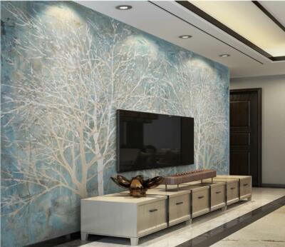 3D Blue Tree Branch 23543NA Wallpaper Wall Murals Removable Wallpaper Fay