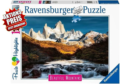 Ravensburger Puzzle 173150 Fitz Roy, Patagonien 1000 Teile 17+Jahre