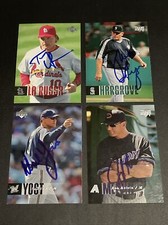 🔥4 Card MGR LOT🔥 2006 UpperDeck Baseball AUTO - La Russa Yost Melvin Hargrove