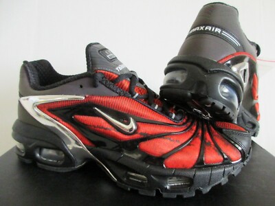 MENS NIKE AIR MAX TAILWIND V / SKEPTA BLACK-CHROME-RED SZ 4 MENS NIKE AIR MAX TAILWIND V / SKEPTA BLACK-CHROME-RED SZ 4