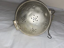 Vintage Large 5 " Tea Ball Infuser Strainer Star Design Made in Italy