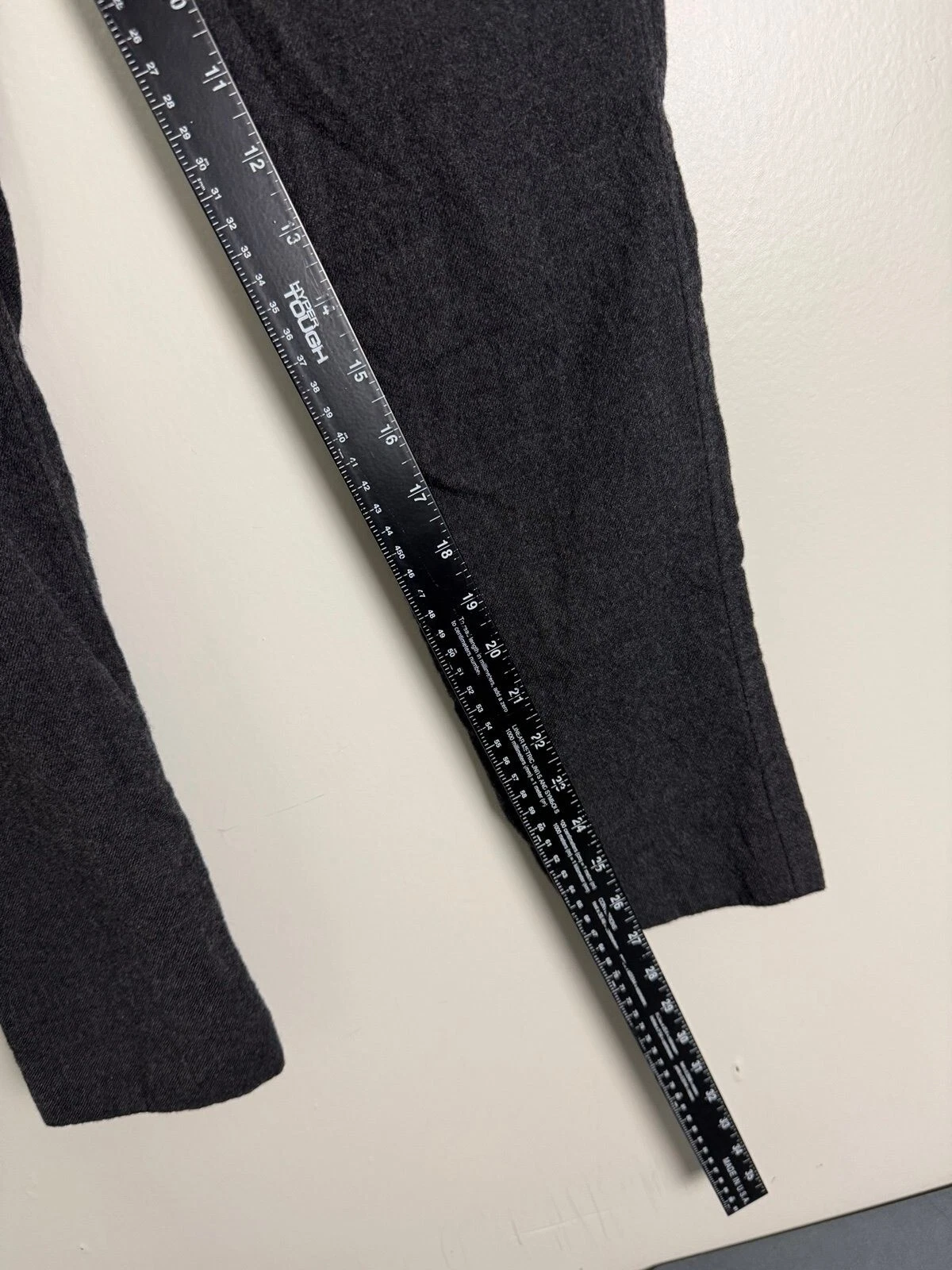 Pantaloni Coach donna 28 vita grigio lana vita bassa pantaloni ufficio